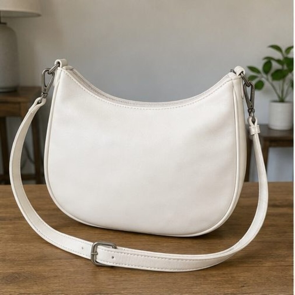 Ivory Zip Crossbody Bag
